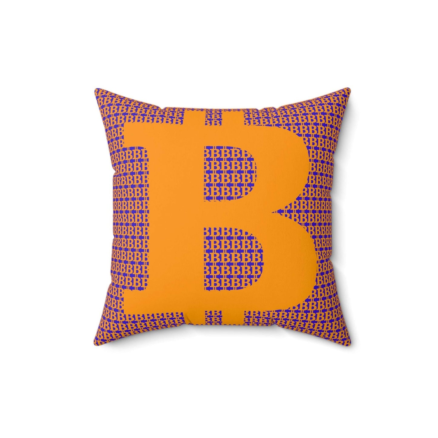 SATOSHI MATISSE / Bitcoin Throw Pillow - Orange Habit Home - The Orange Habit