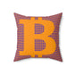 SATOSHI MATISSE / Bitcoin Throw Pillow - Orange Habit Home - The Orange Habit