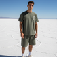 Nakamoto: Vintage Wash Boxy Waffle T-Shirt