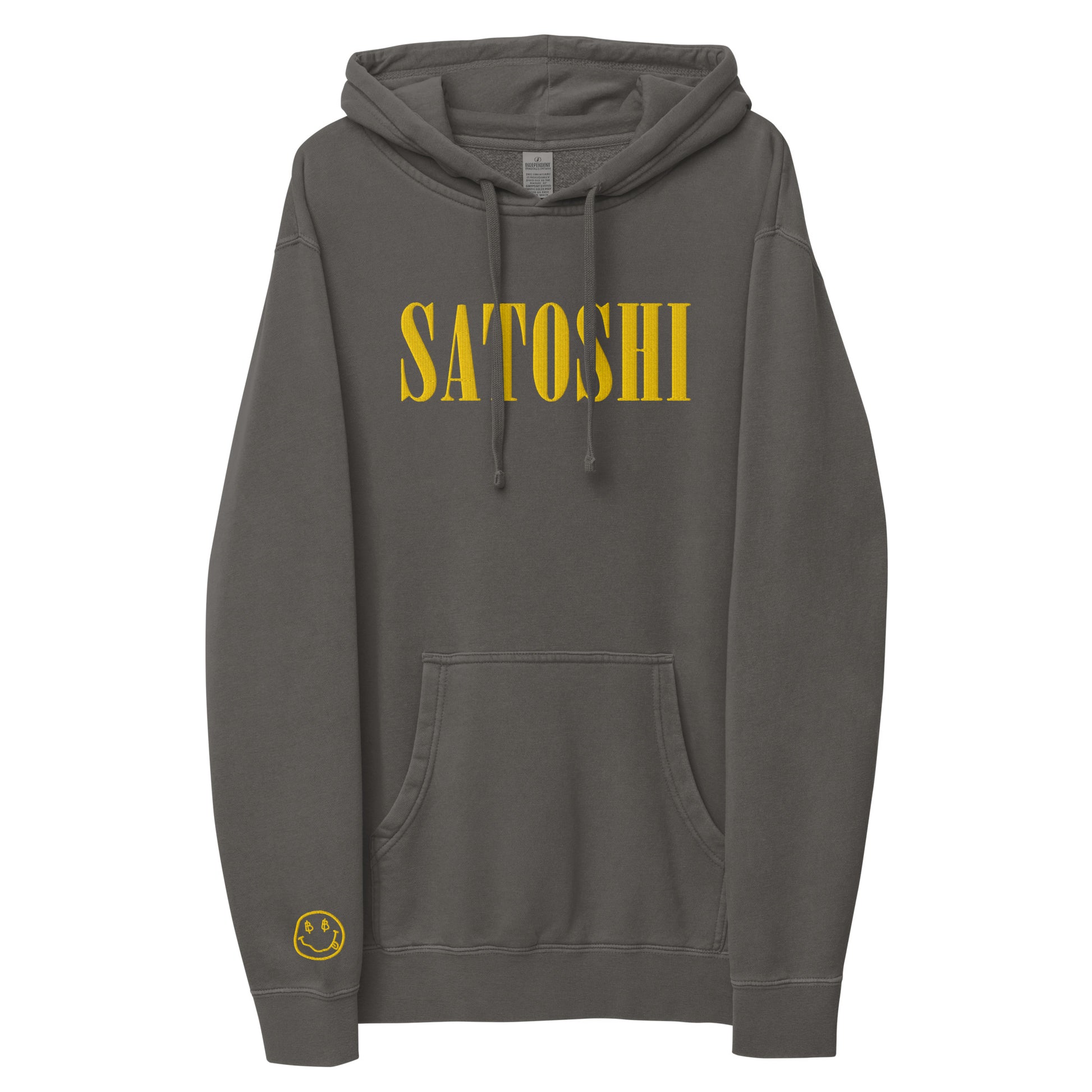Satoshi Smiles Bitcoin Hoodie by SVRN_T at The Orange Habit