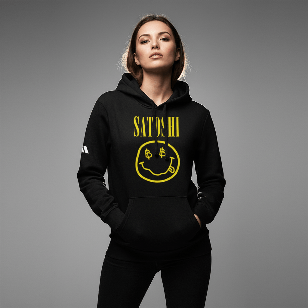 Satoshi Smiles: Unisex Adidas Bitcoin Hoodie - SVRN Society