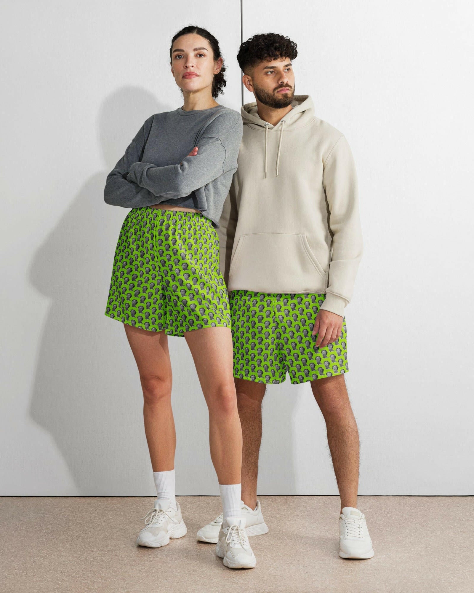 SATOSHI XCX Athletic Long Bitcoin Shorts - The Orange Habit - SVRN Society