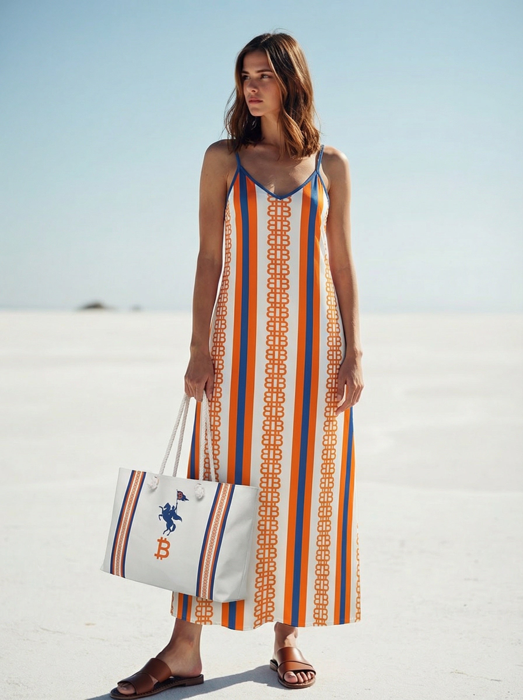 Soft Revolution: Bitcoin Maxi Dress