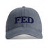 Not a FED faded baseball cap in denim blue by SVRN Society