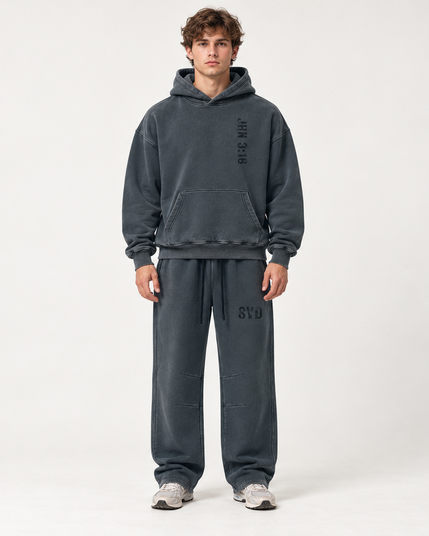 SVD: Vintage Wash Barrel Leg Sweatpants