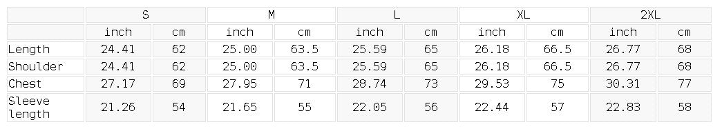 SVRN Society size chart table for Captivated Leopard Print Waffle Full Zip Hoodie showing length, shoulder, and chest