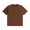 SVD Seamless Cotton T-Shirt in coffee brown, front view with vertical John 3:16 print