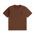 SVD Seamless Cotton T-Shirt in coffee brown, front view with vertical John 3:16 print