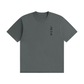 SVD Seamless Cotton T-Shirt in gray, front view with vertical John 3:16 print