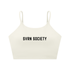 White crop top with &