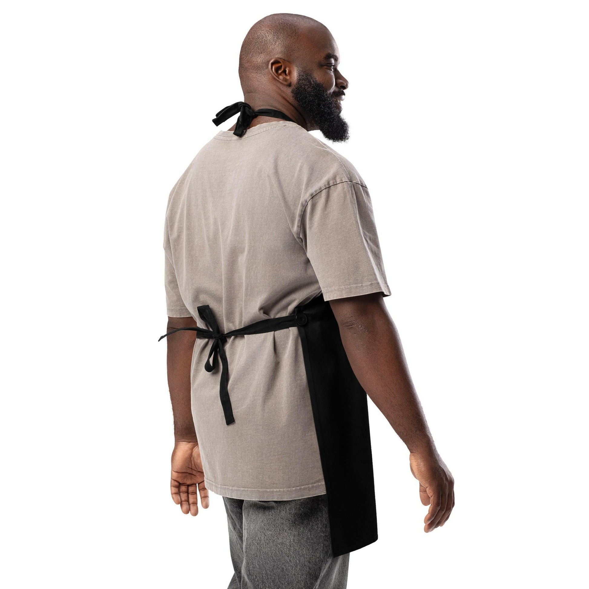 SATOSHI SMILES / Bitcoin Apron - SVRN_T - The Orange Habit