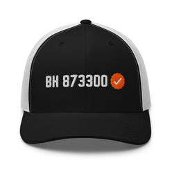 100K Verified BH / Bitcoin Trucker Cap - SVRN_T Hats - The Orange Habit