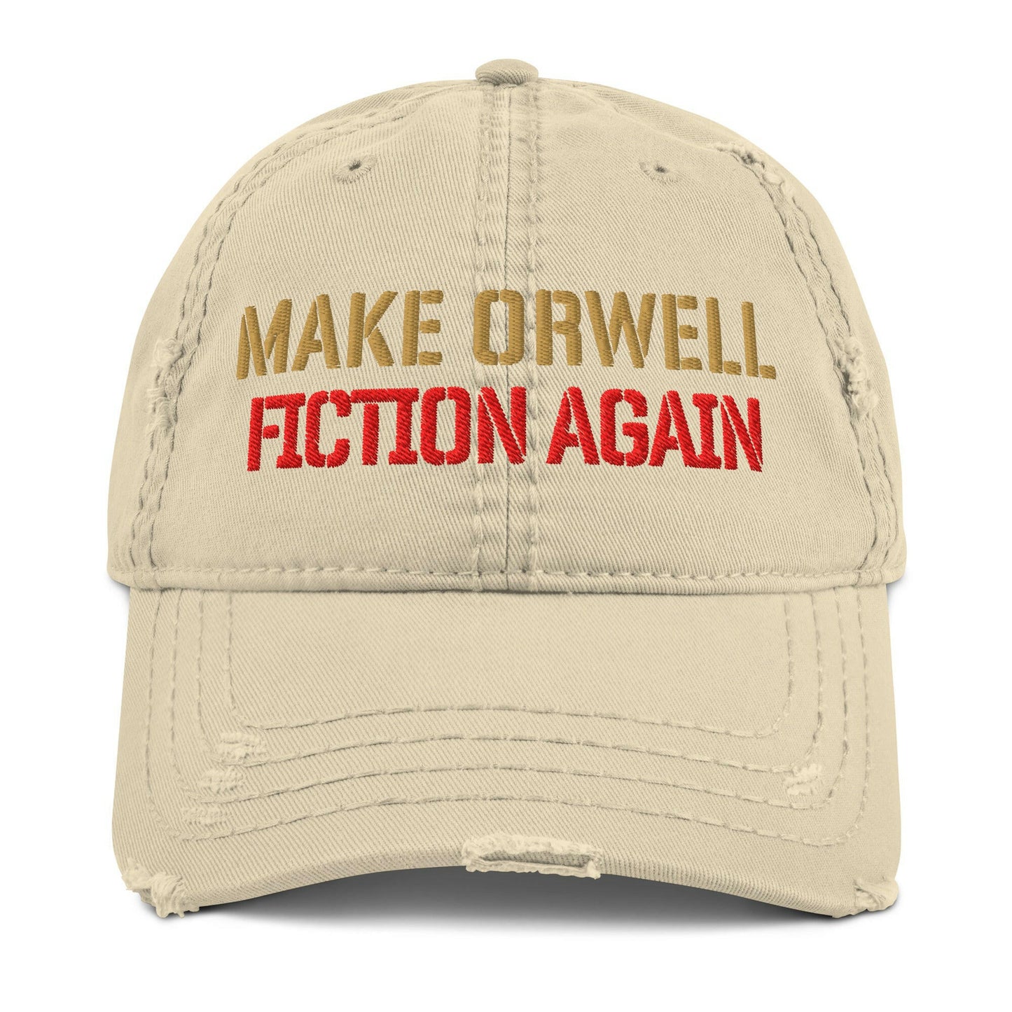 1984 / 'Make Orwell Fiction Again' Dad Hat - SVRN_T Hats - The Orange Habit