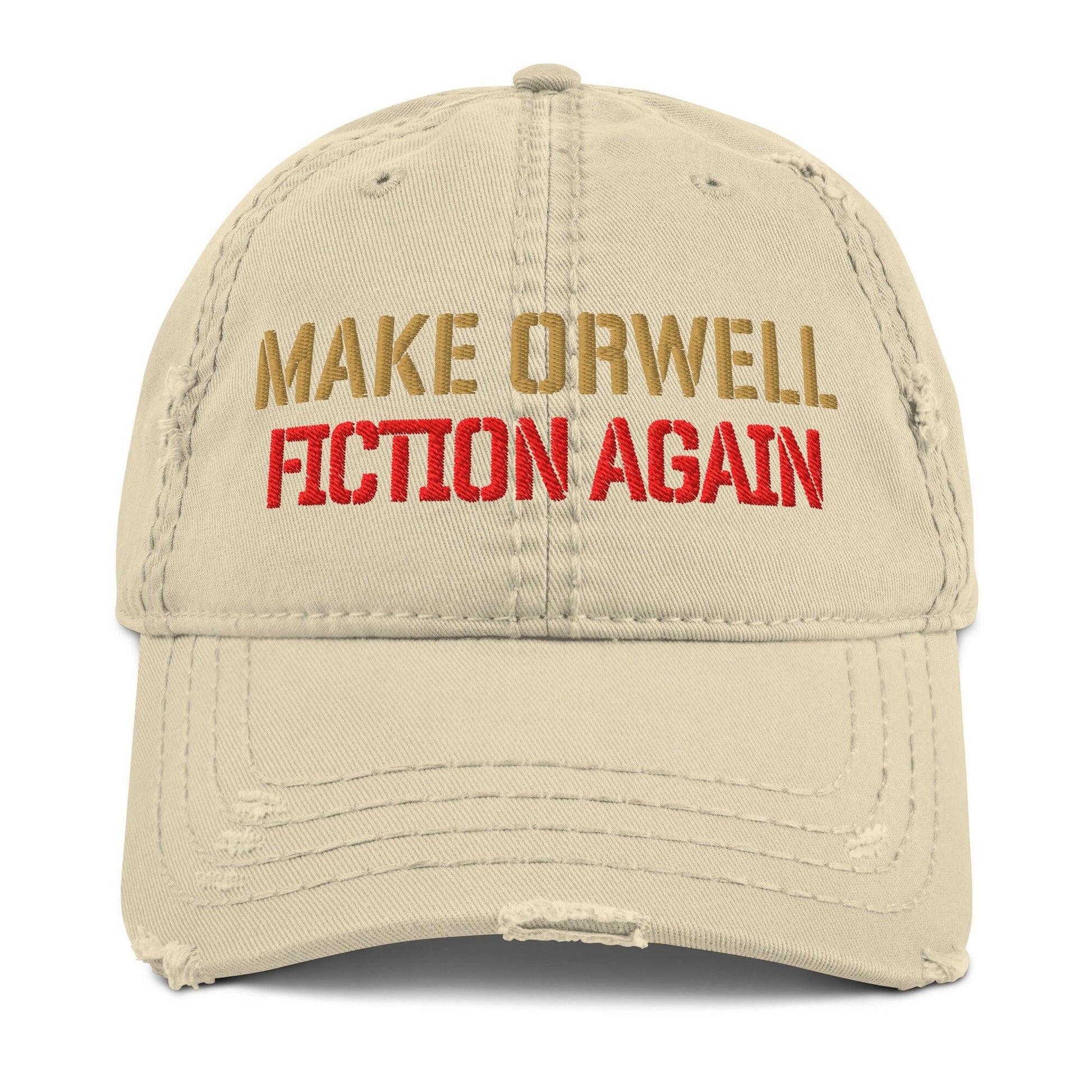 1984 / 'Make Orwell Fiction Again' Dad Hat - SVRN_T Hats - The Orange Habit