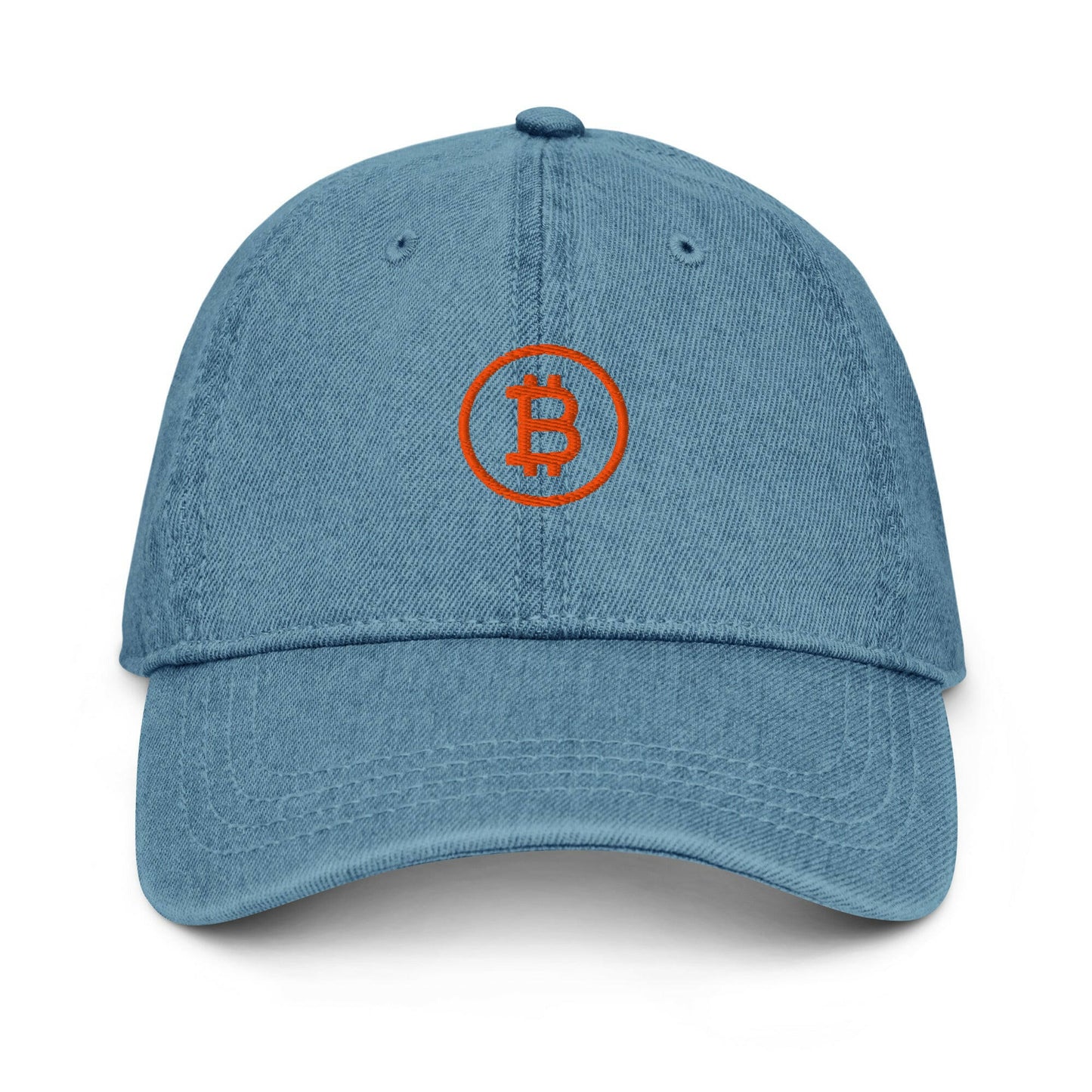 Branded / Bitcoin Denim Hat - SVRN_T Hats - The Orange Habit