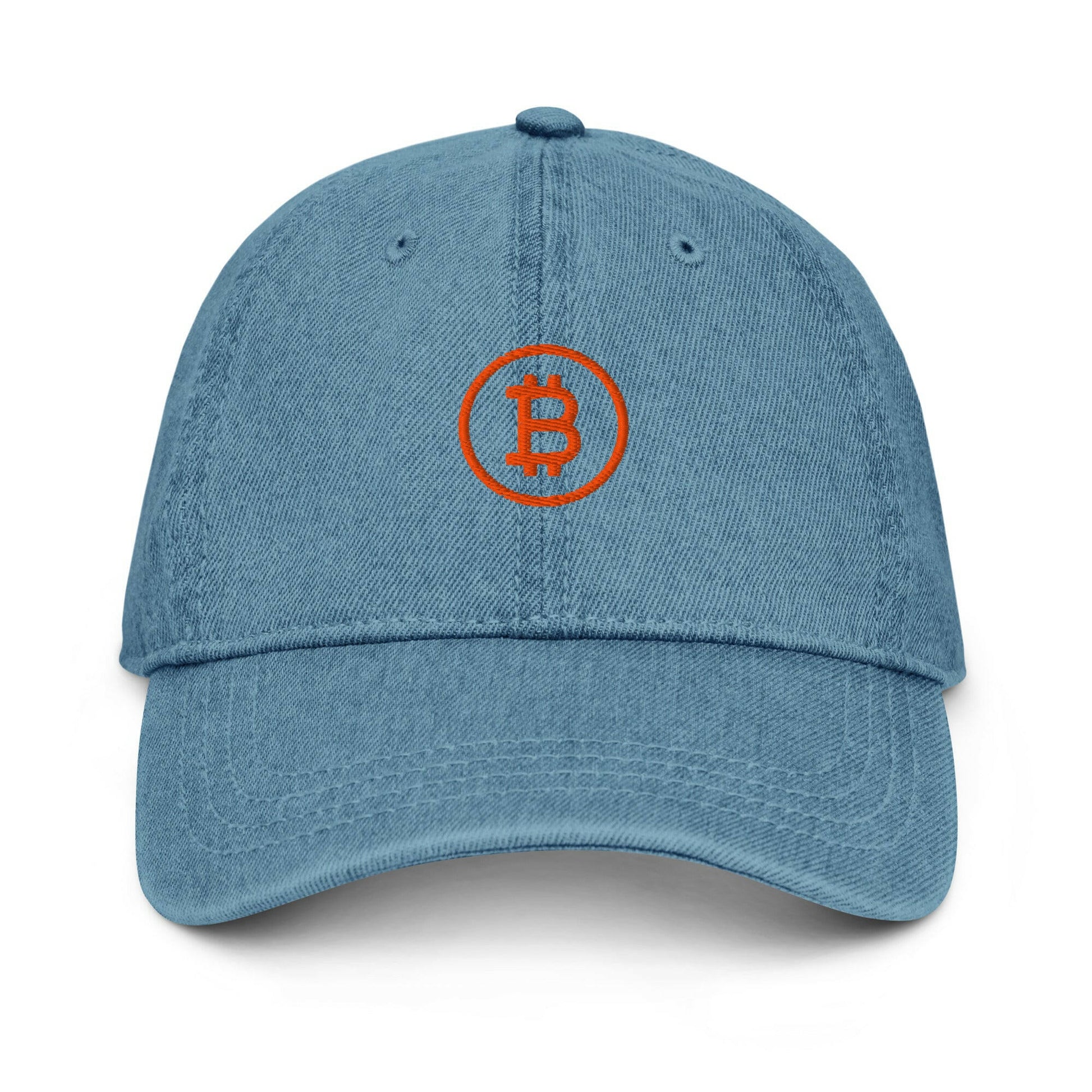 Branded / Bitcoin Denim Hat - SVRN_T Hats - The Orange Habit