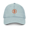 Branded / Bitcoin Denim Hat - SVRN_T Hats - The Orange Habit