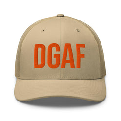 HONEY BADGER DGAF / Bitcoin Trucker Hat - SVRN_T Hats - The Orange Habit