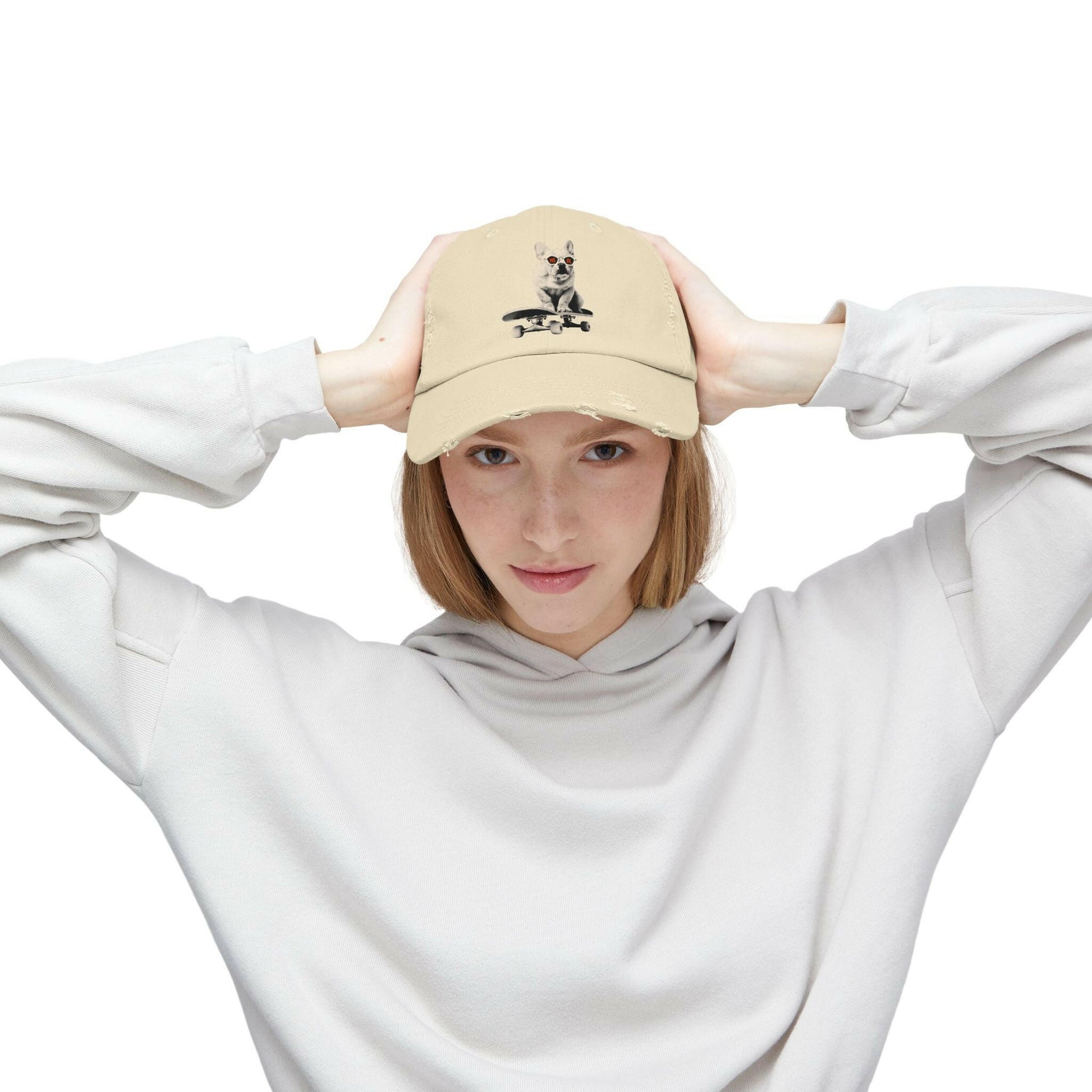 HODL Dog - Frenchie / Bitcoin Dad Hat - SVRN_T Hats - The Orange Habit