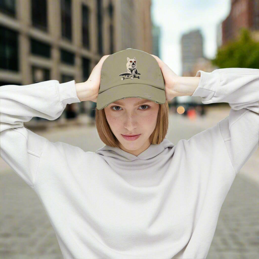 HODL Dog - Frenchie / Bitcoin Dad Hat - SVRN_T Hats - The Orange Habit