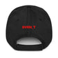 SATOSHI RED / Distressed Bitcoin Dad Hat - SVRN_T Hats - The Orange Habit