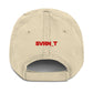SATOSHI RED / Distressed Bitcoin Dad Hat - SVRN_T Hats - The Orange Habit