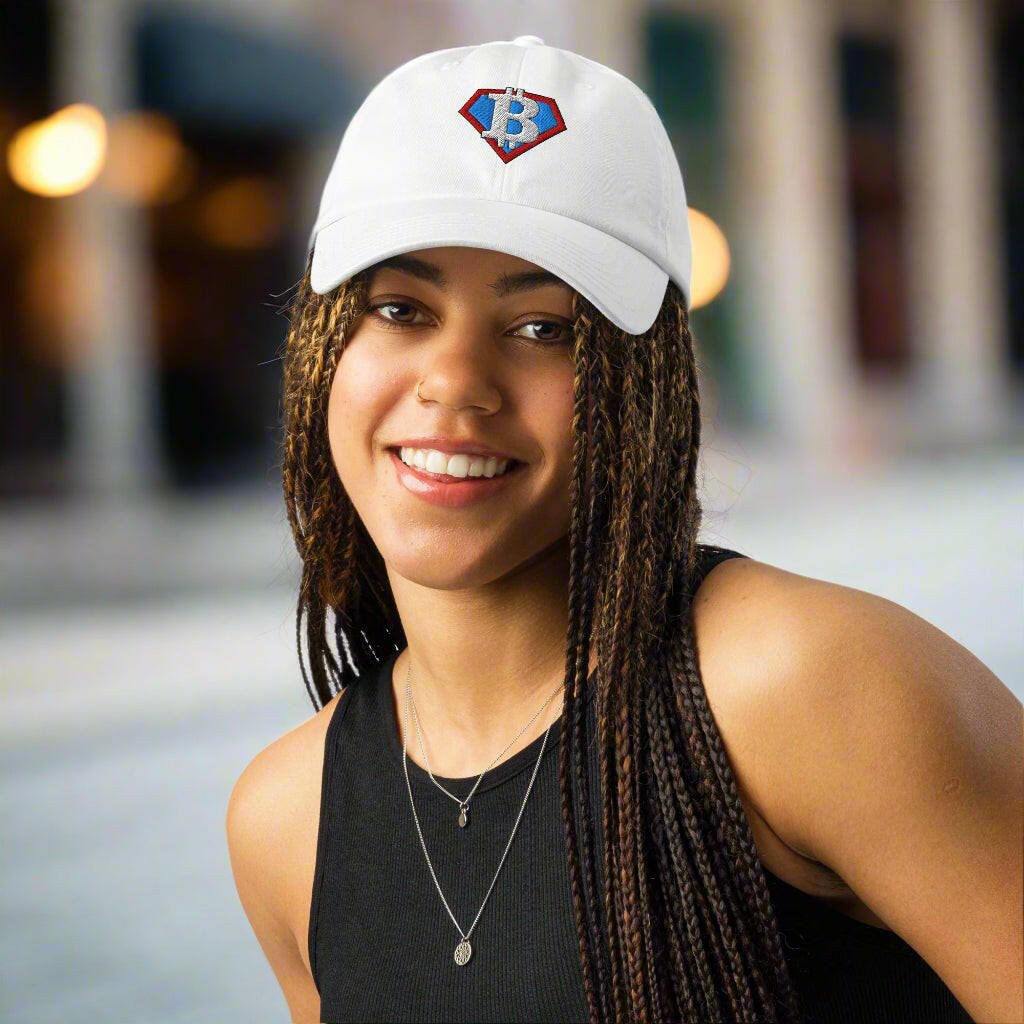 SUPER B / Under Armour® Bitcoin Dad Hat - SVRN_T Hats - The Orange Habit