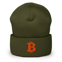THE B / Bitcoin Beanie - SVRN_T Hats - The Orange Habit