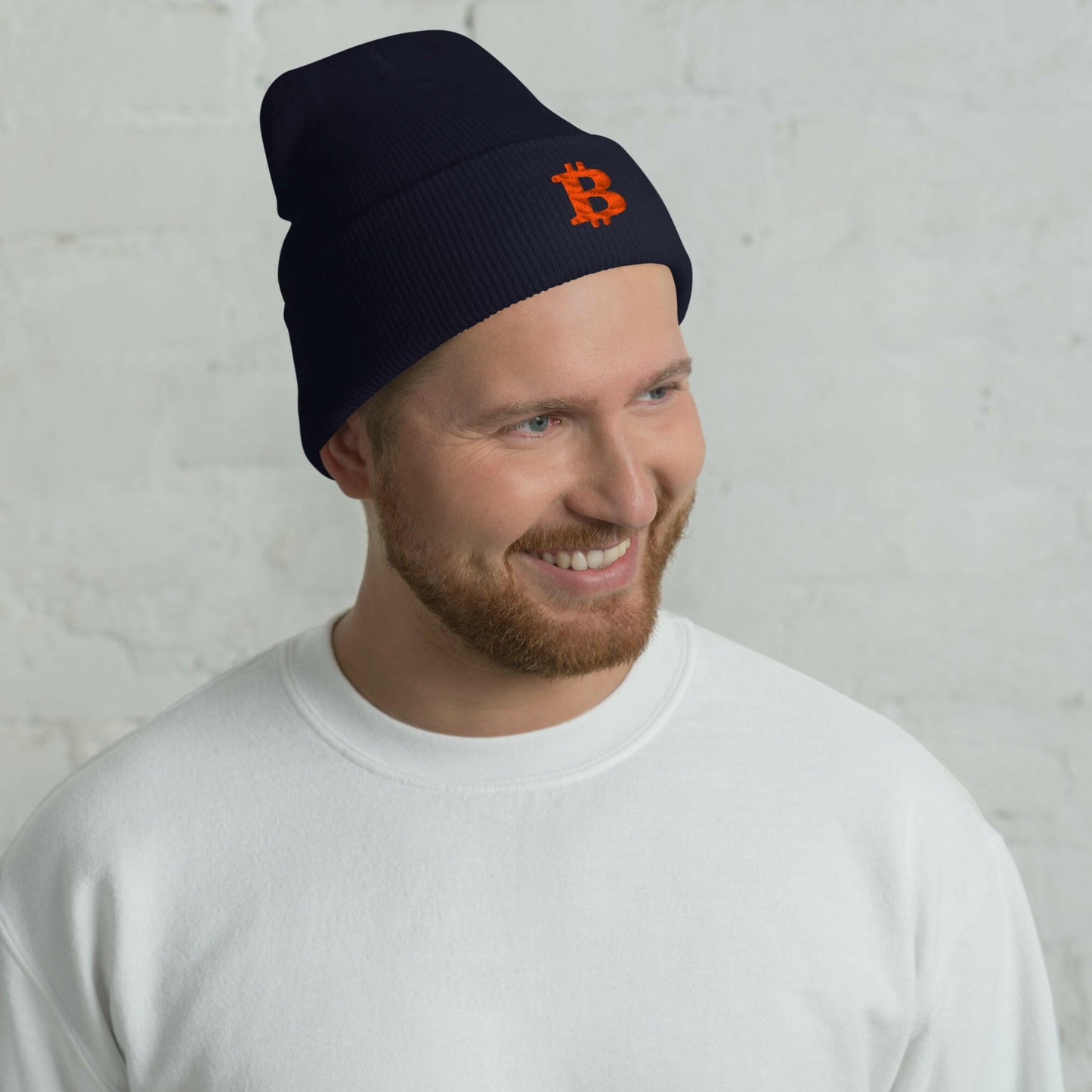 THE B / Bitcoin Beanie - SVRN_T Hats - The Orange Habit