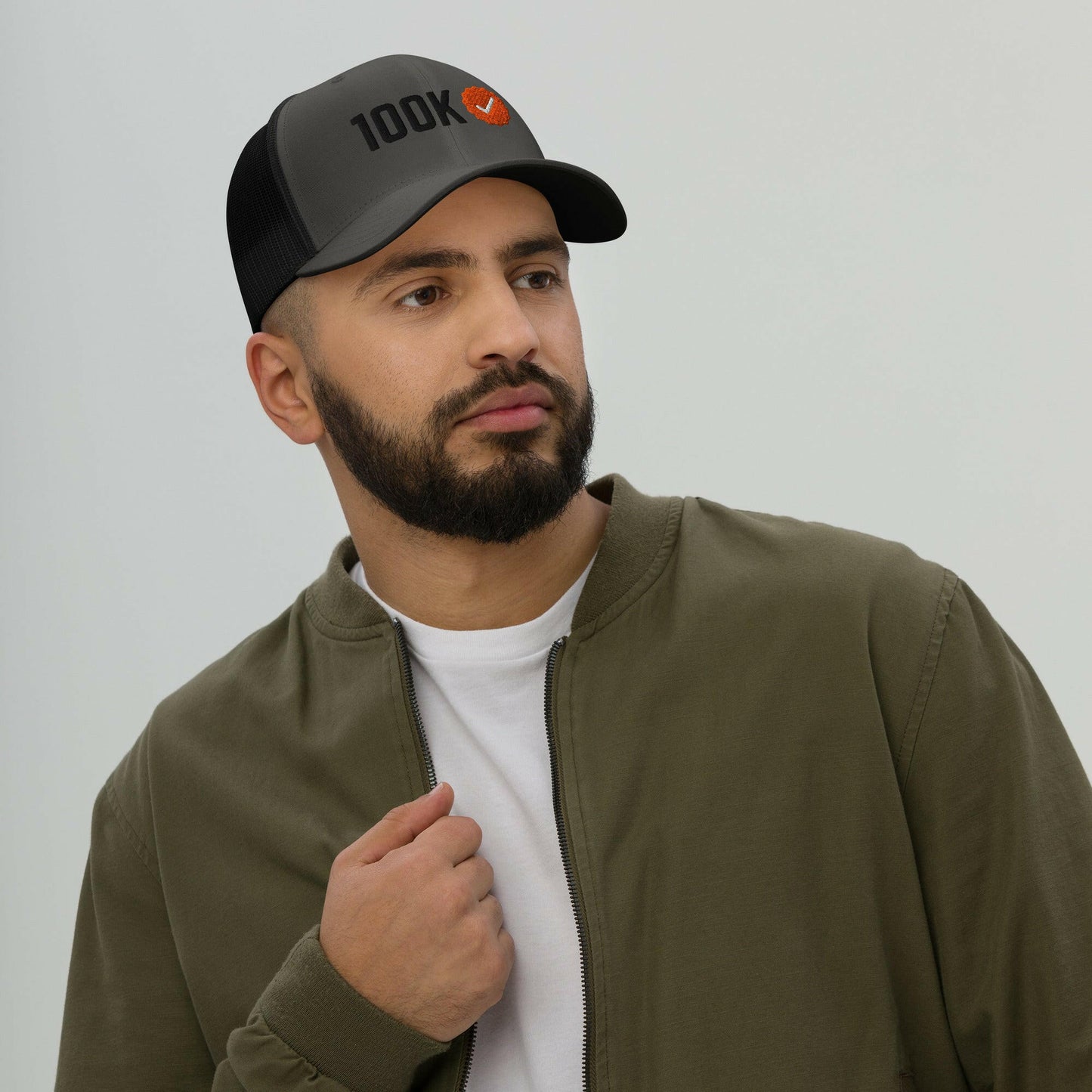 100K Verified / Bitcoin Trucker Cap - SVRN_T Hats - The Orange Habit