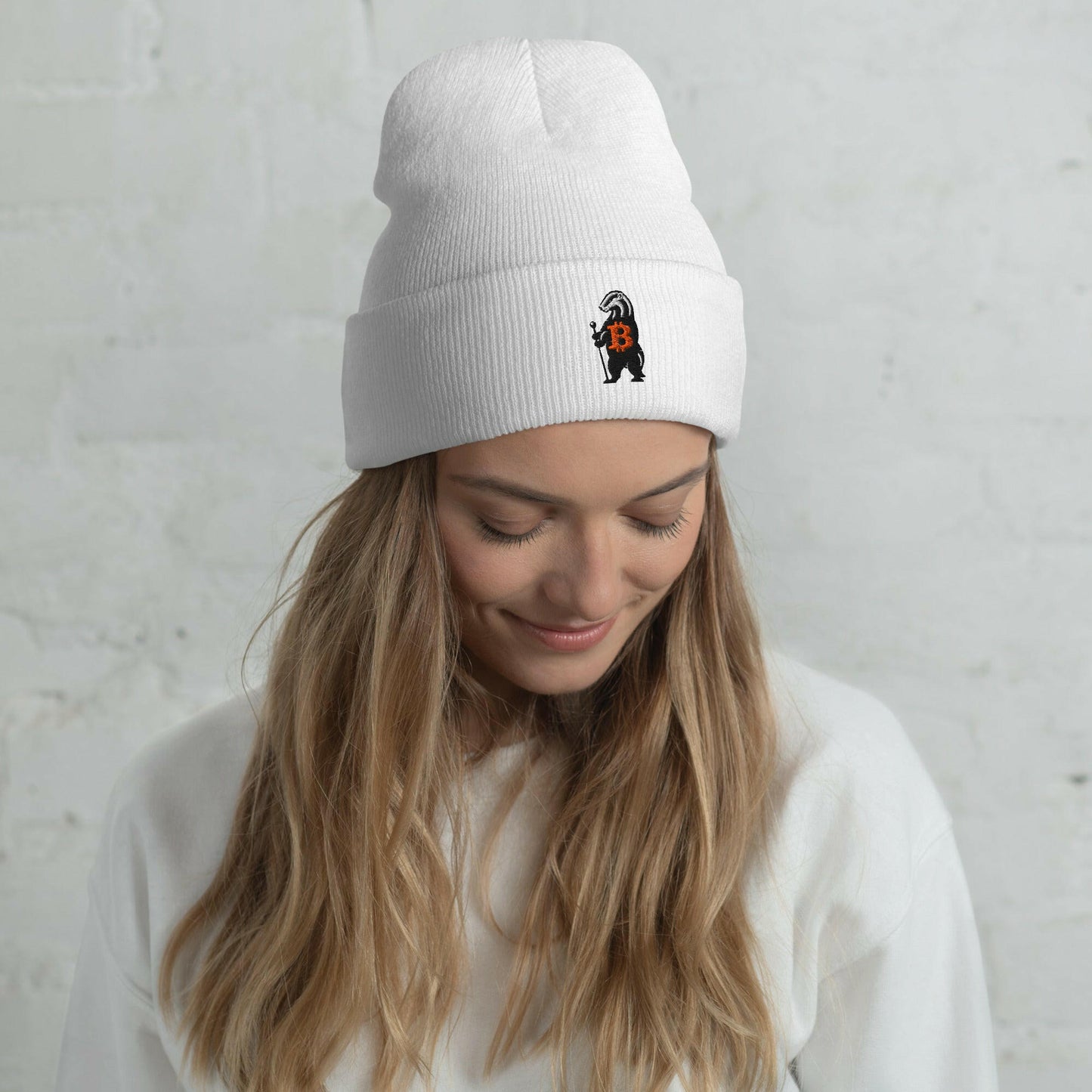 Honey Badger / Bitcoin Beanie - SVRN_T Hats - The Orange Habit