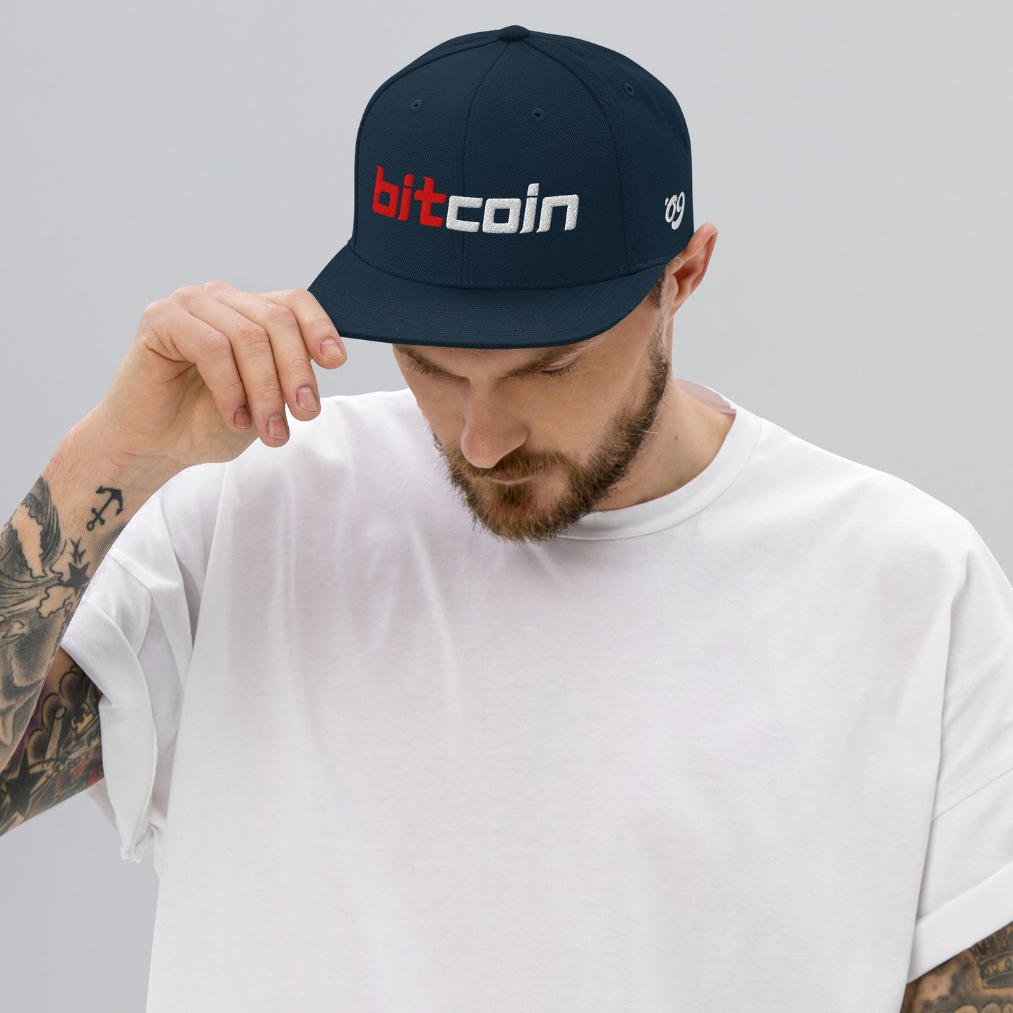 Bitcoin / USA Snapback Hat - SVRN_T Hats - The Orange Habit