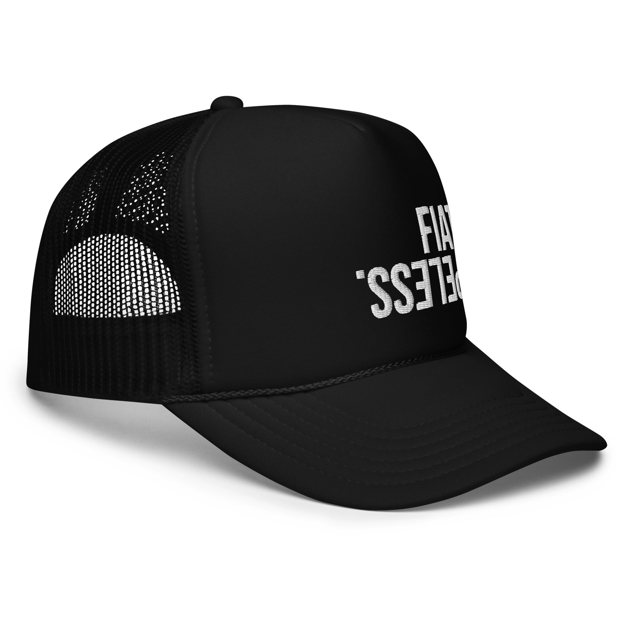 Fiat is Hopeless / Bitcoin Foam Trucker Hat - SVRN_T Hats - The Orange Habit