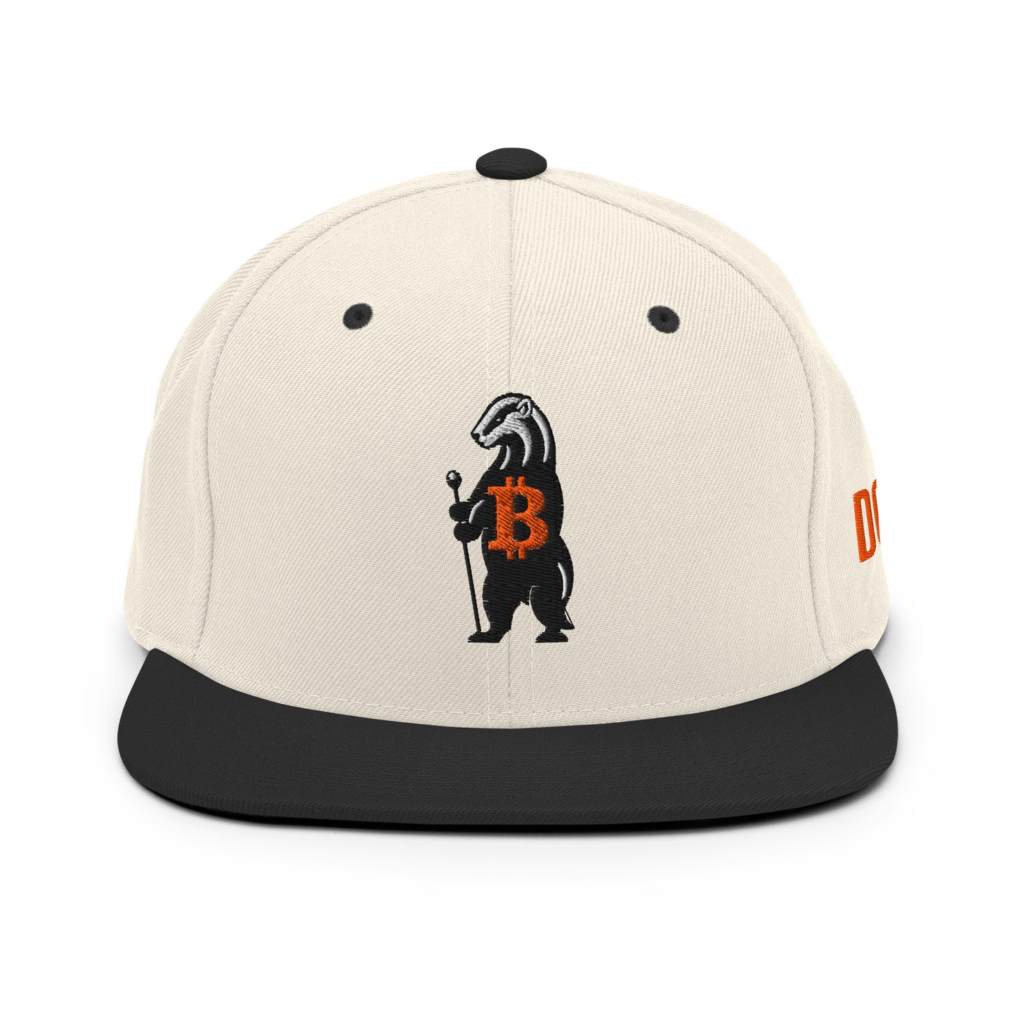 HONEY BADGER DGAF / Bitcoin Snapback Hat - SVRN_T Hats - The Orange Habit