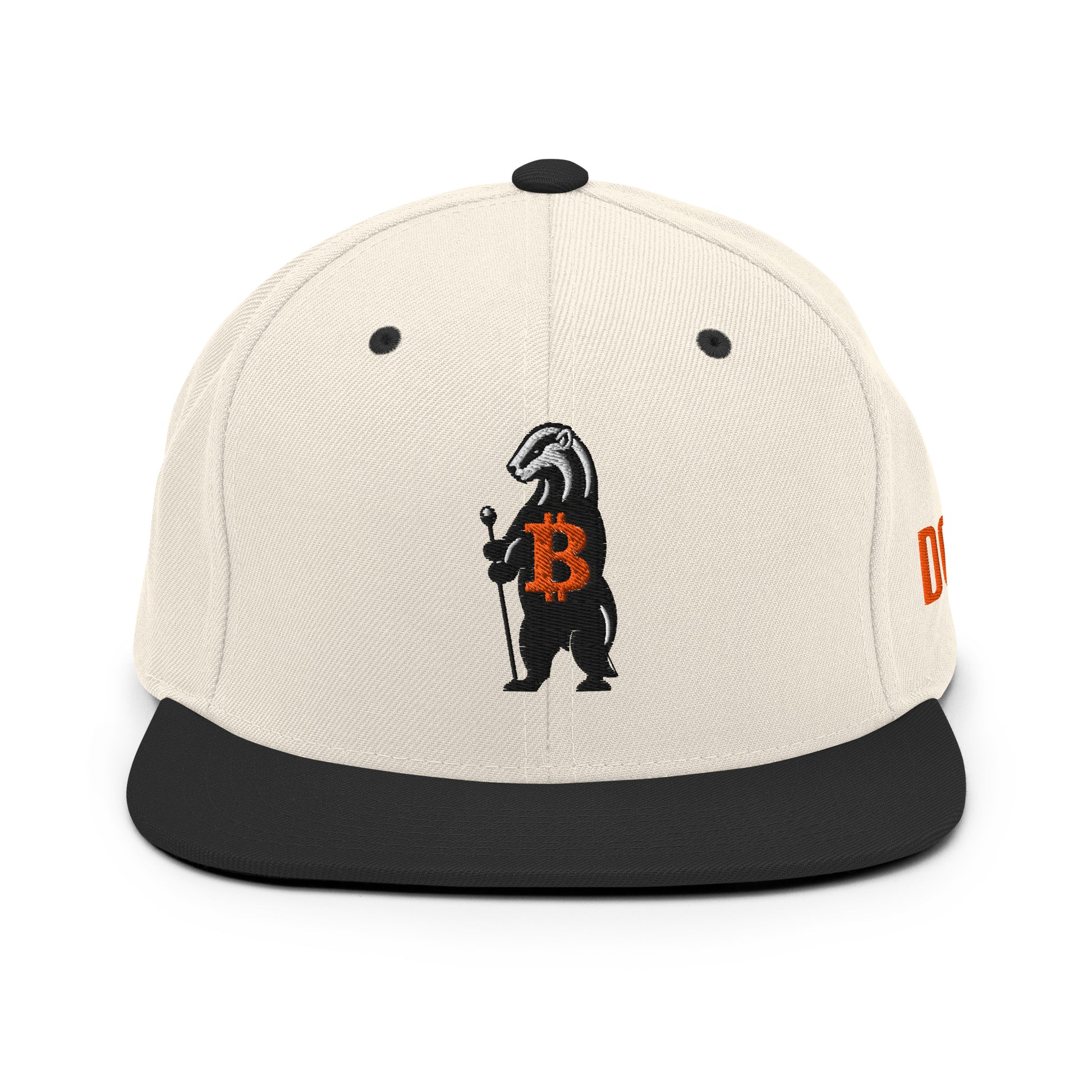 HONEY BADGER DGAF / Bitcoin Snapback Hat - SVRN_T Hats - The Orange Habit
