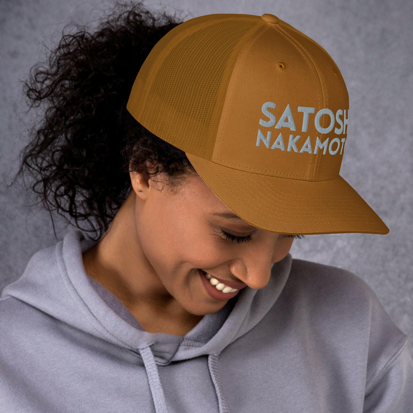 NAKAMOTO / Bitcoin Trucker Cap - SVRN_T Hats - The Orange Habit
