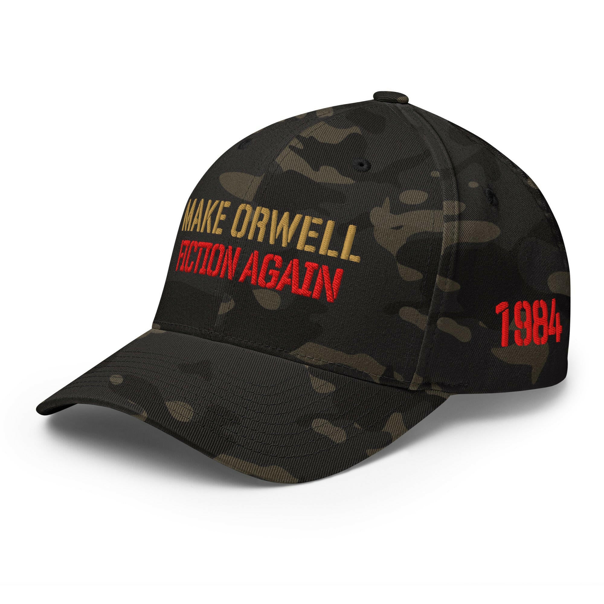 1984 / Fitted Bitcoin Hat - SVRN_T Hats - The Orange Habit