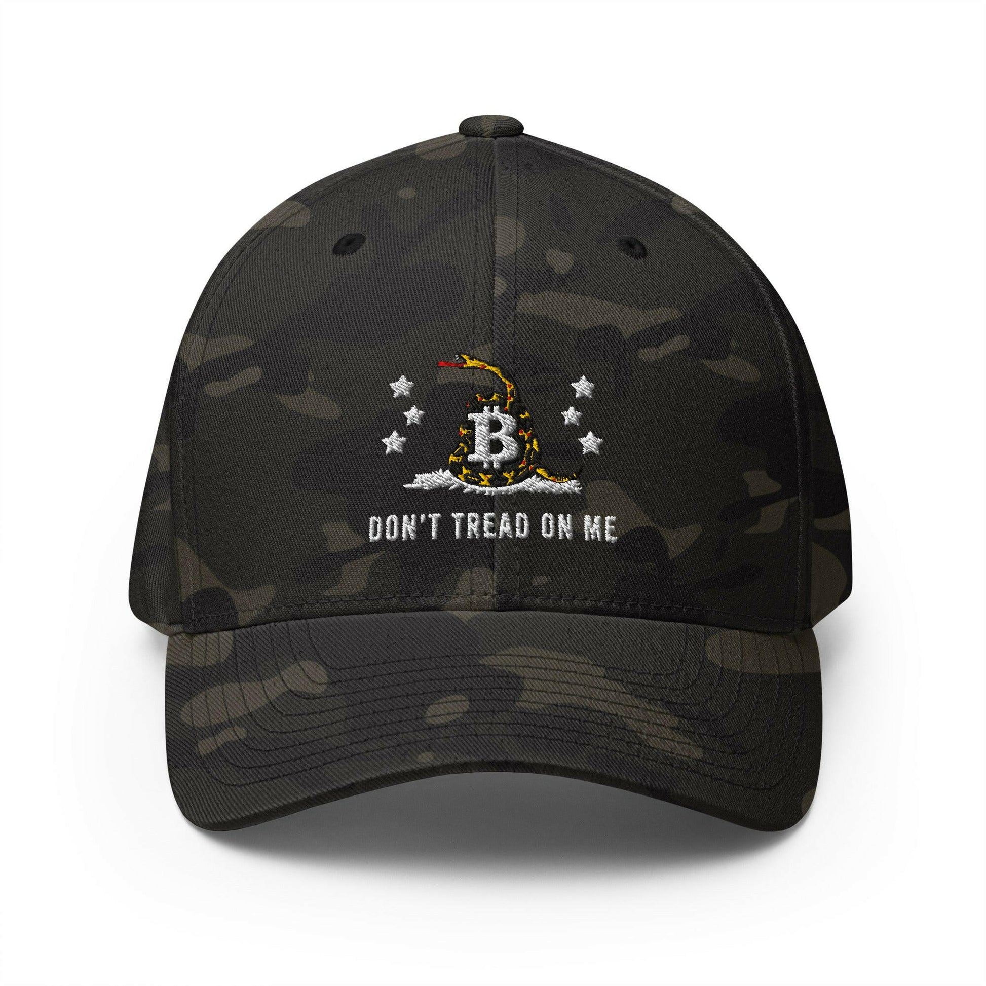 Don't Tread On Me / Fitted Bitcoin Hat - SVRN_T Hats - The Orange Habit