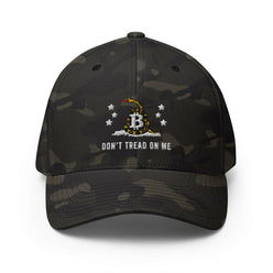 Don't Tread On Me / Fitted Bitcoin Hat - SVRN_T Hats - The Orange Habit