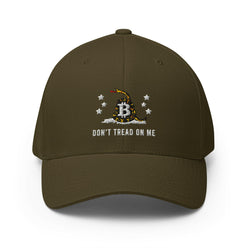 Don't Tread On Me / Fitted Bitcoin Hat - SVRN_T Hats - The Orange Habit