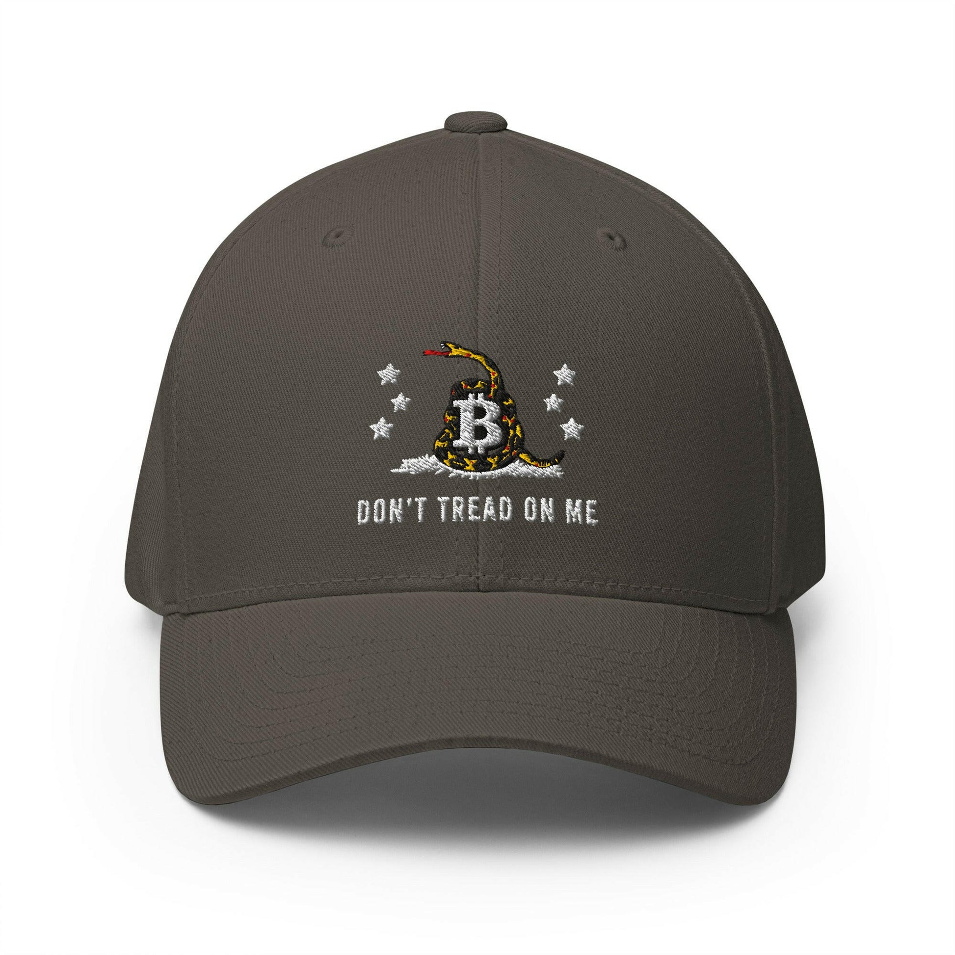 Don't Tread On Me / Fitted Bitcoin Hat - SVRN_T Hats - The Orange Habit