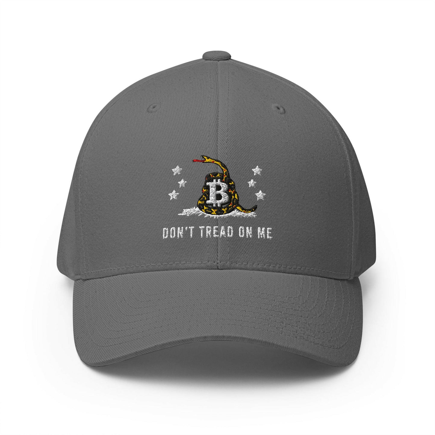 Don't Tread On Me / Fitted Bitcoin Hat - SVRN_T Hats - The Orange Habit