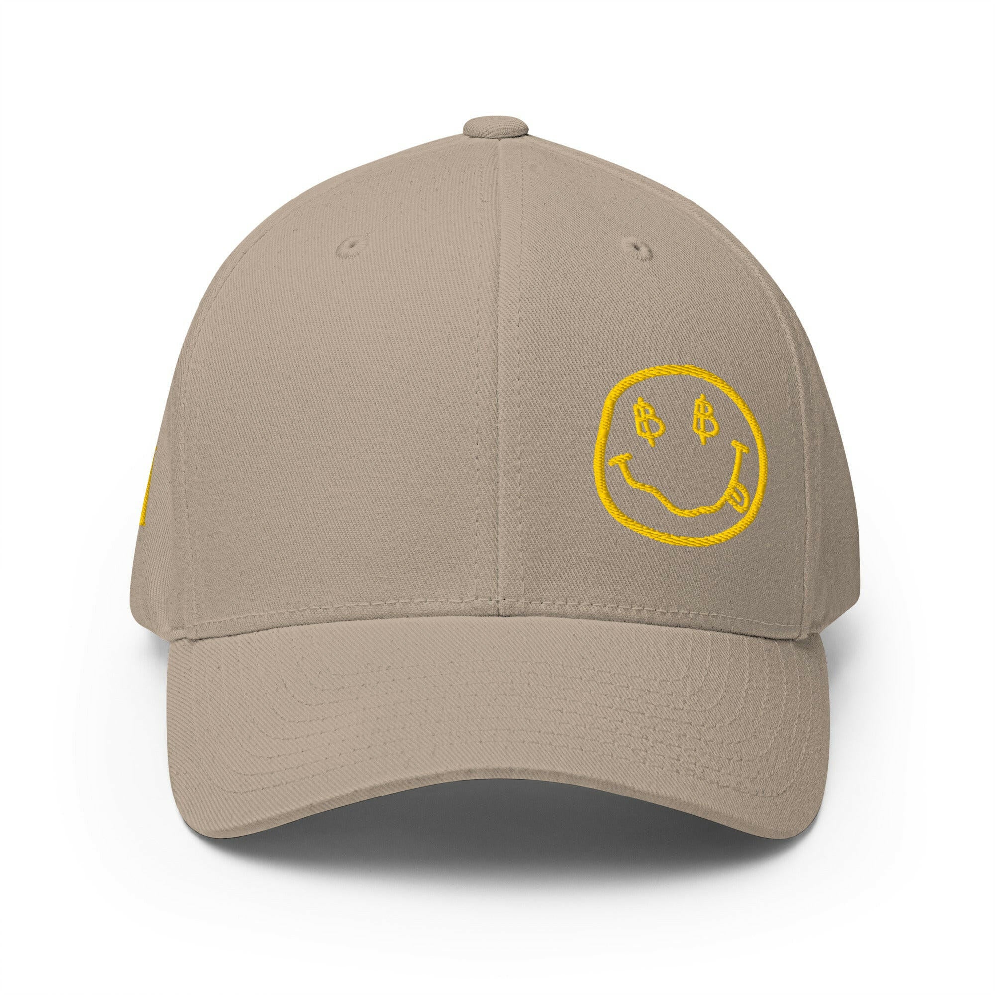 SATOSHI SMILES / Fitted Bitcoin Hat - SVRN_T Hats - The Orange Habit