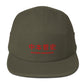 Satoshi Red / Bitcoin Five Panel Cap - SVRN_T Hats - The Orange Habit