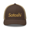 SATOSHI / Bitcoin Trucker Cap (Gold) - SVRN_T Hats - The Orange Habit