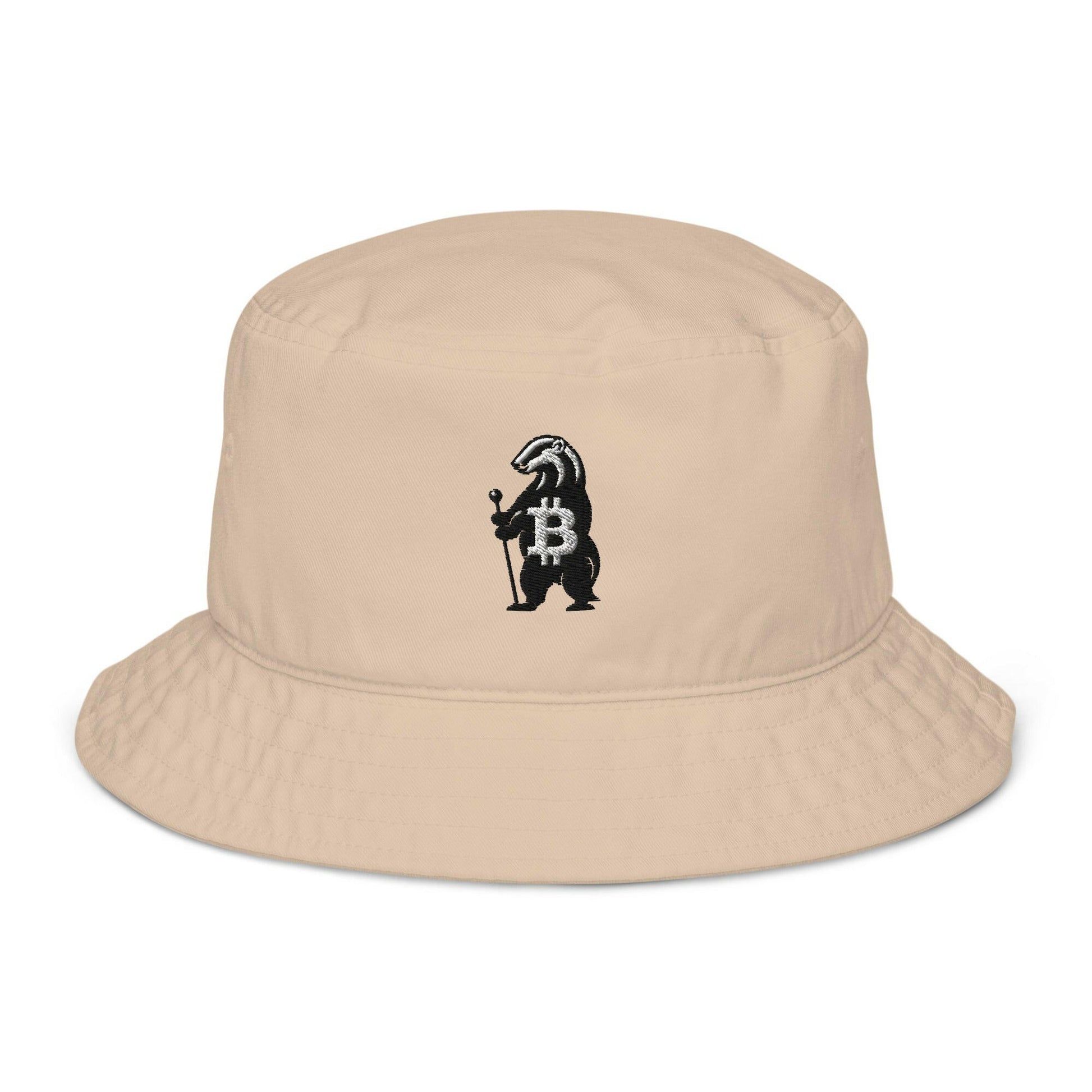 HONEY BADGER / Organic Bitcoin Bucket Hat - SVRN_T Hats - The Orange Habit