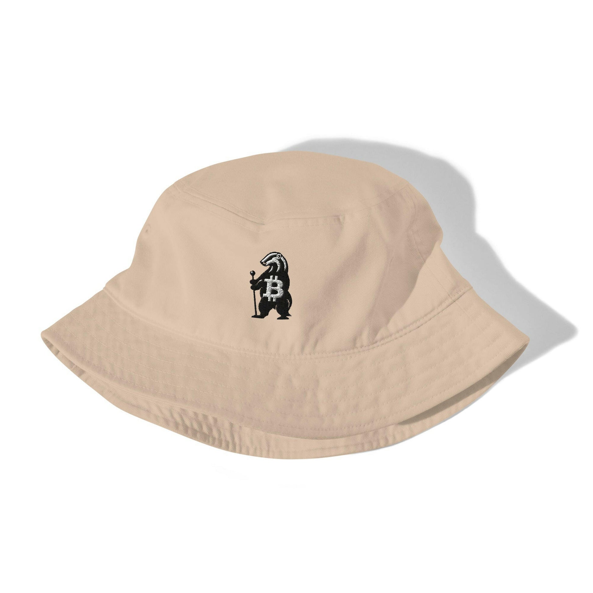 HONEY BADGER / Organic Bitcoin Bucket Hat - SVRN_T Hats - The Orange Habit