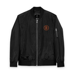 Branded / Embroidered Bomber Jacket - SVRN_T - The Orange Habit