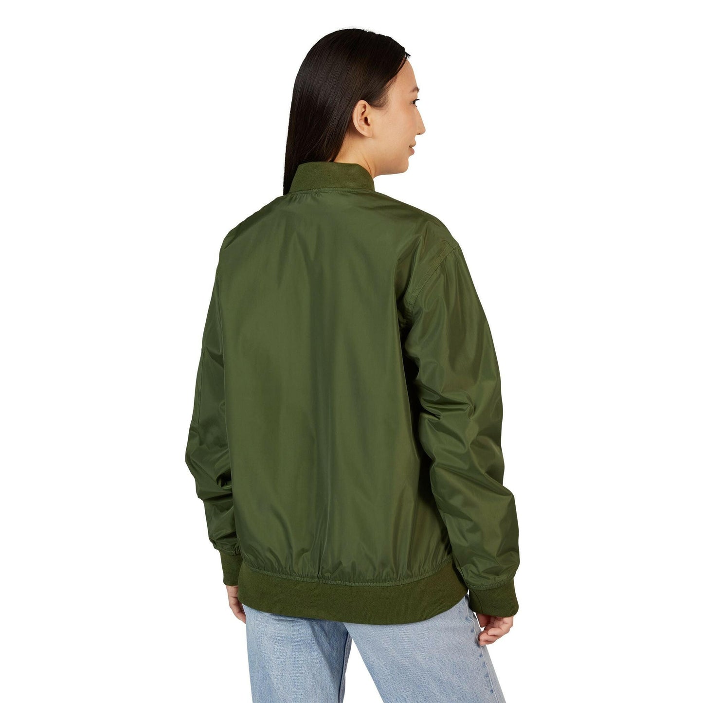 Branded / Embroidered Bomber Jacket - SVRN_T - The Orange Habit