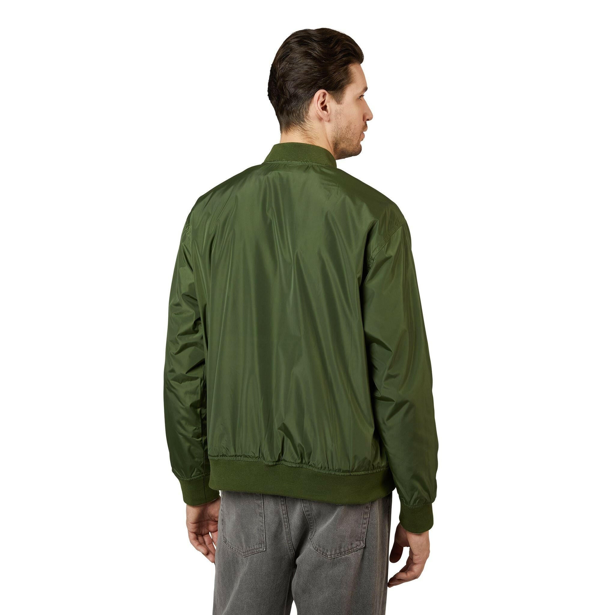 Branded / Embroidered Bomber Jacket - SVRN_T - The Orange Habit